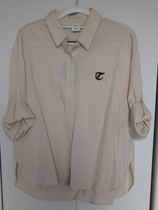 yishion y:2 Tops - Beige Women's Long-Sleeve Button Shirt